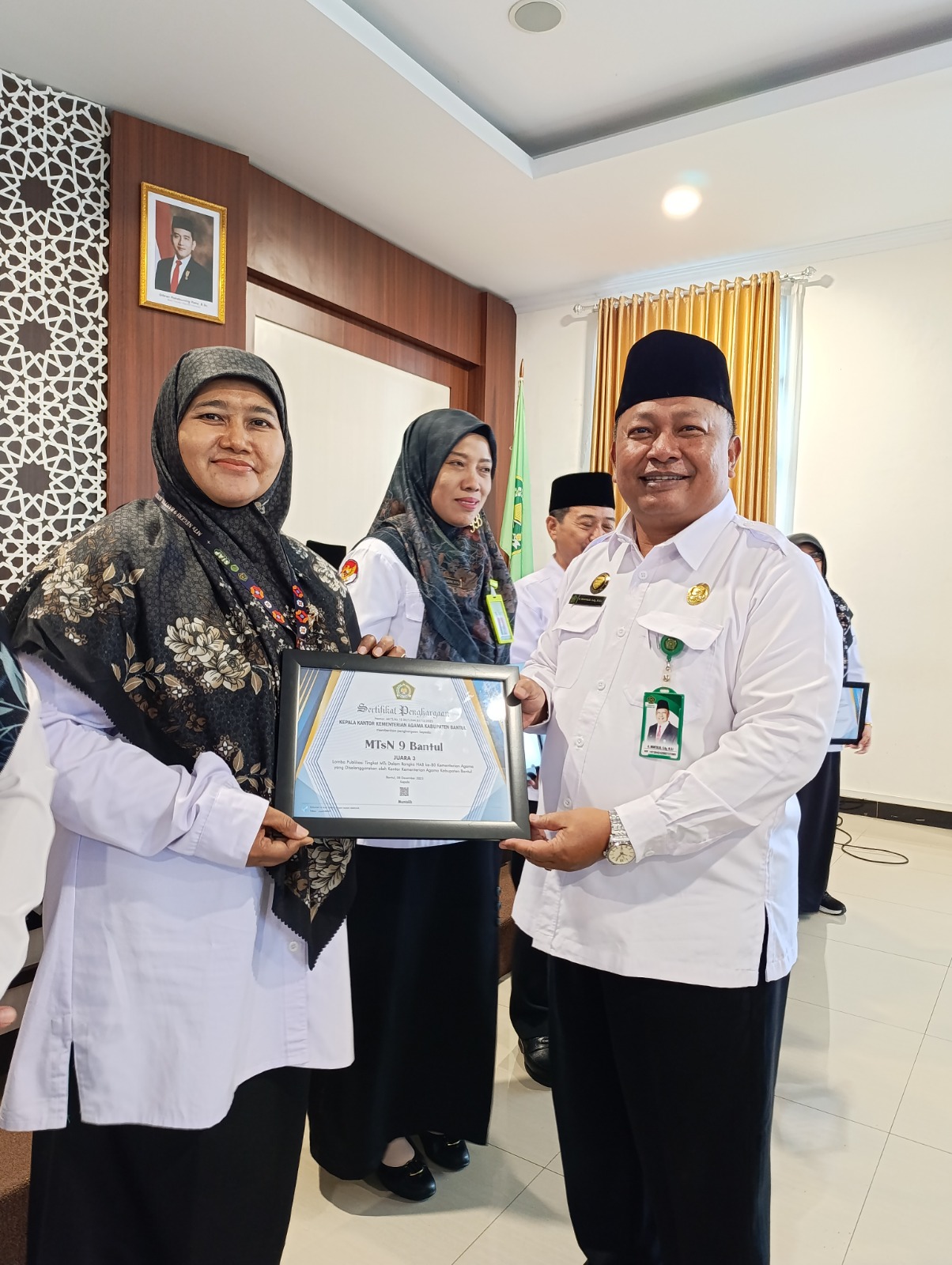 MTsN 9 Bantul Raih Juara 3 Lomba Publikasi HAB Kemenag ke-80   